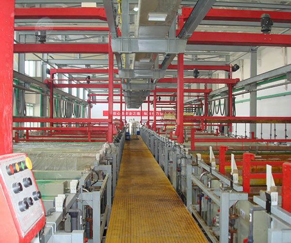  Fully enclosed high rail hanging plating automatic line